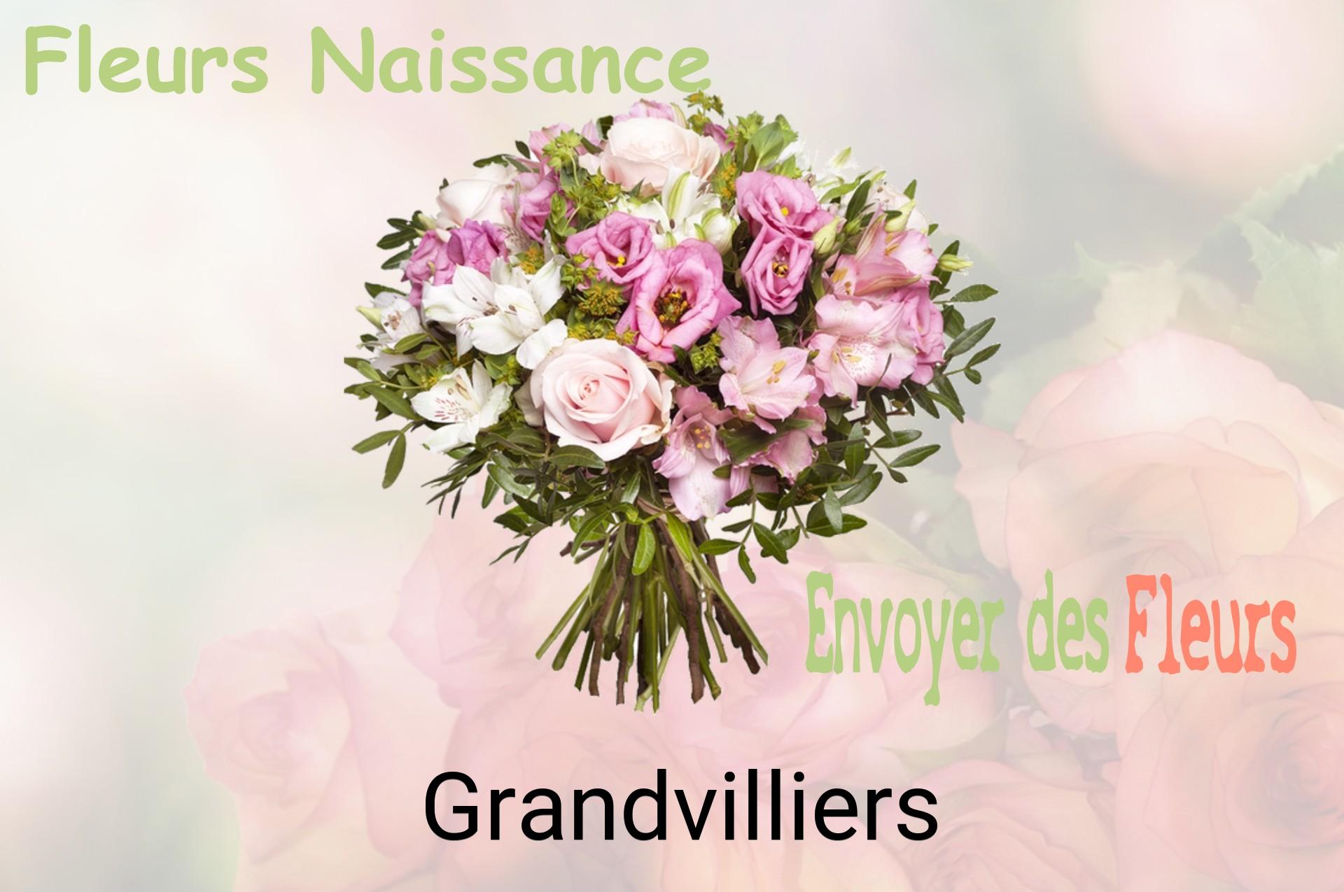 Bouquet de fleurs de naissance livré à Grandvilliers